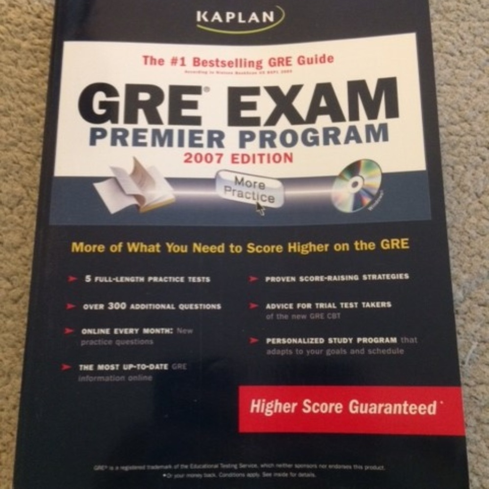 GRE EXAM #1 Bestselling GRE Guide Sealed CD